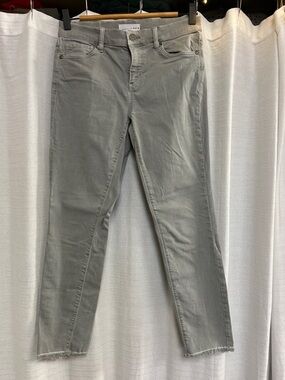 LOFT Olive-Grey Skinny Jeans
